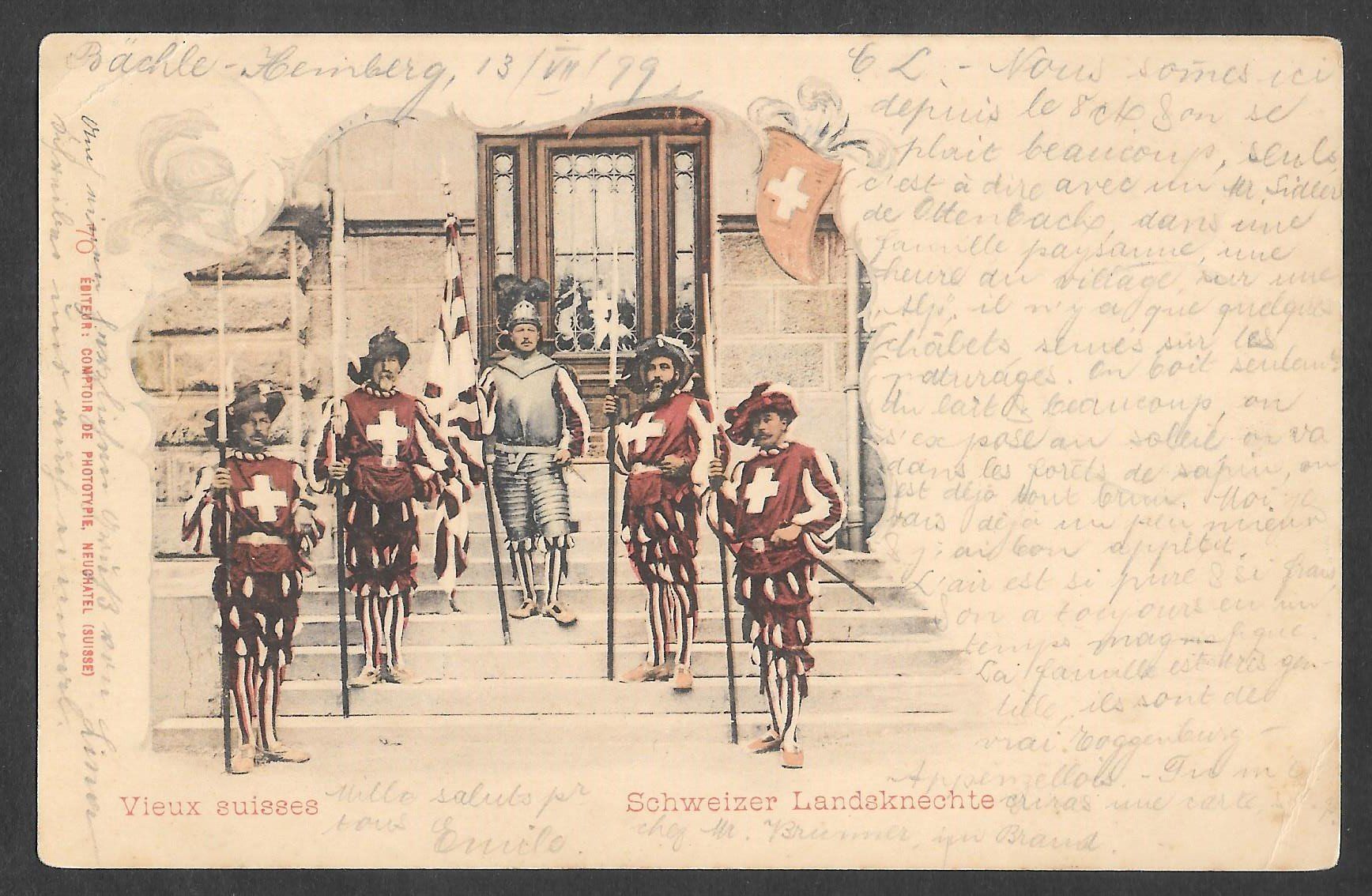 Cartoline postali: Schweizer Landsknechte – Usato da Olten venduto da clotaldi