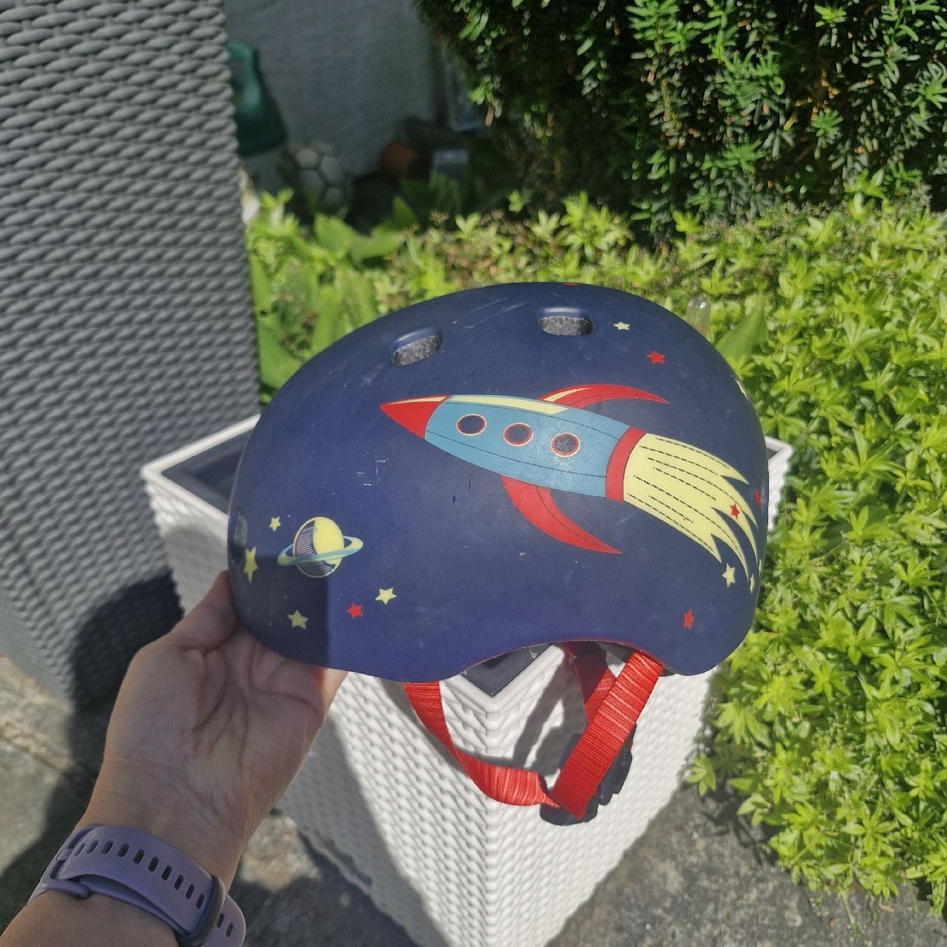 Micro Helme: micro Kinderhelm Blau Rakete 48-53cm – Gebraucht aus Forch von nadinepalermo