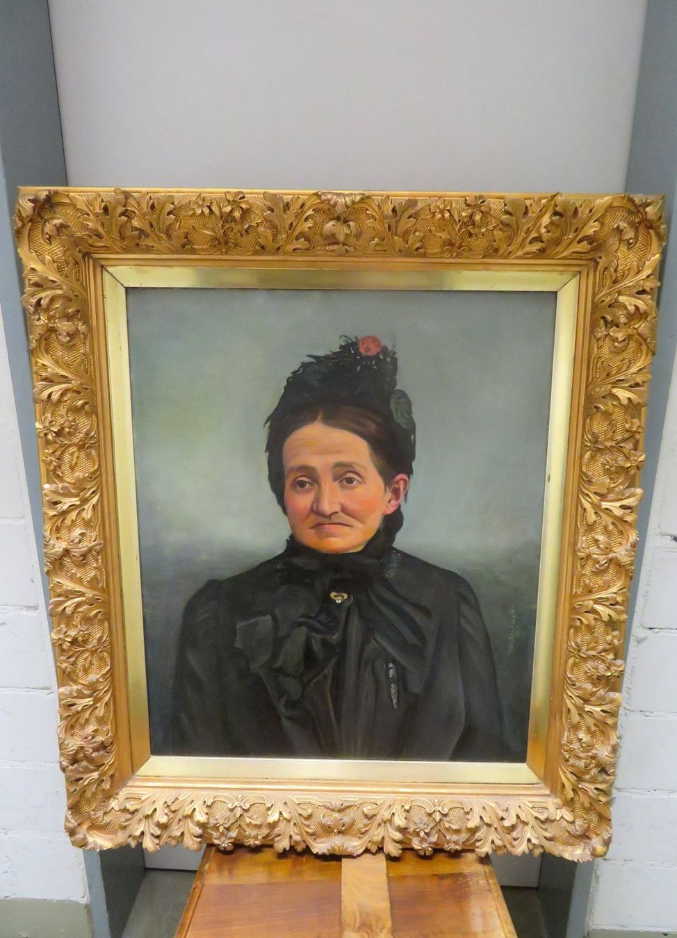 Gemälde: Ferdinand Bautrexler Aargauerin in alter Tracht 1903 – Gebraucht aus Zofingen von Schekke