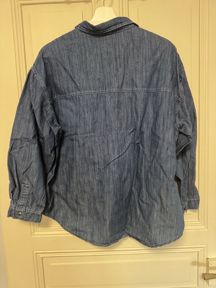 Camicette: Jeanshemd blau Baumwolle XL – Nuovo (secondo la descrizione) da Biel/Bienne venduto da Tibet20 3
