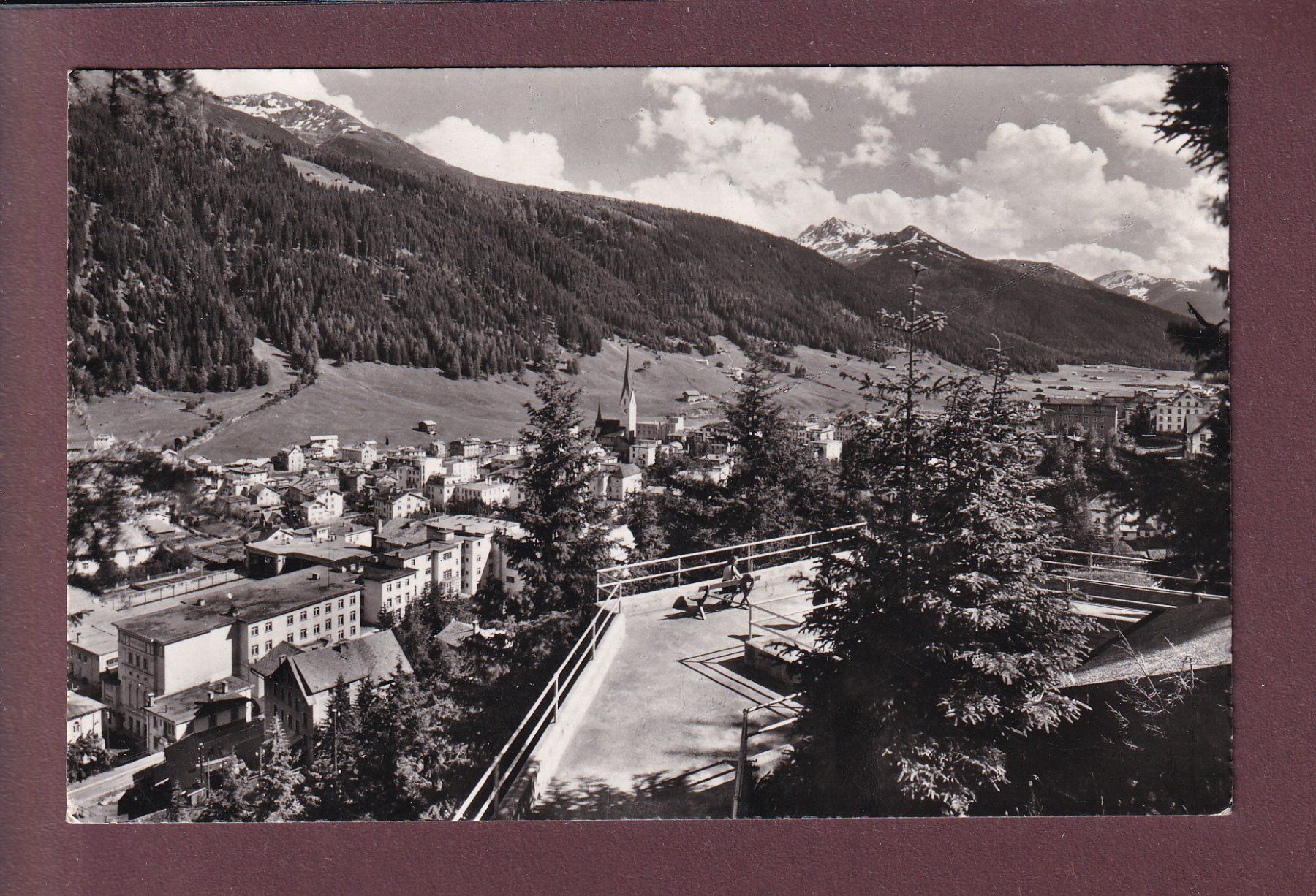 Cartoline postali: DAVOS-PLATZ - Jacobshorn - 1954 – Usato da Pully venduto da nicecards