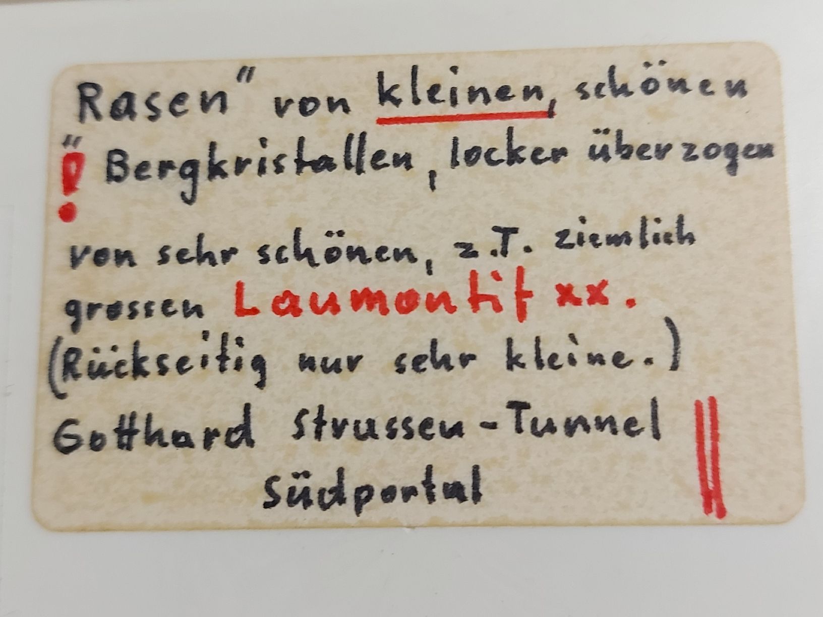 Minéraux & Lithothérapie: Laumontit, Gotthard Südportal – D'occasion à Bern par Bernaro 1