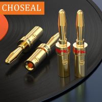 🐭 NEU 4 Bananenstecker 24k Vergoldung - Steckverbinder