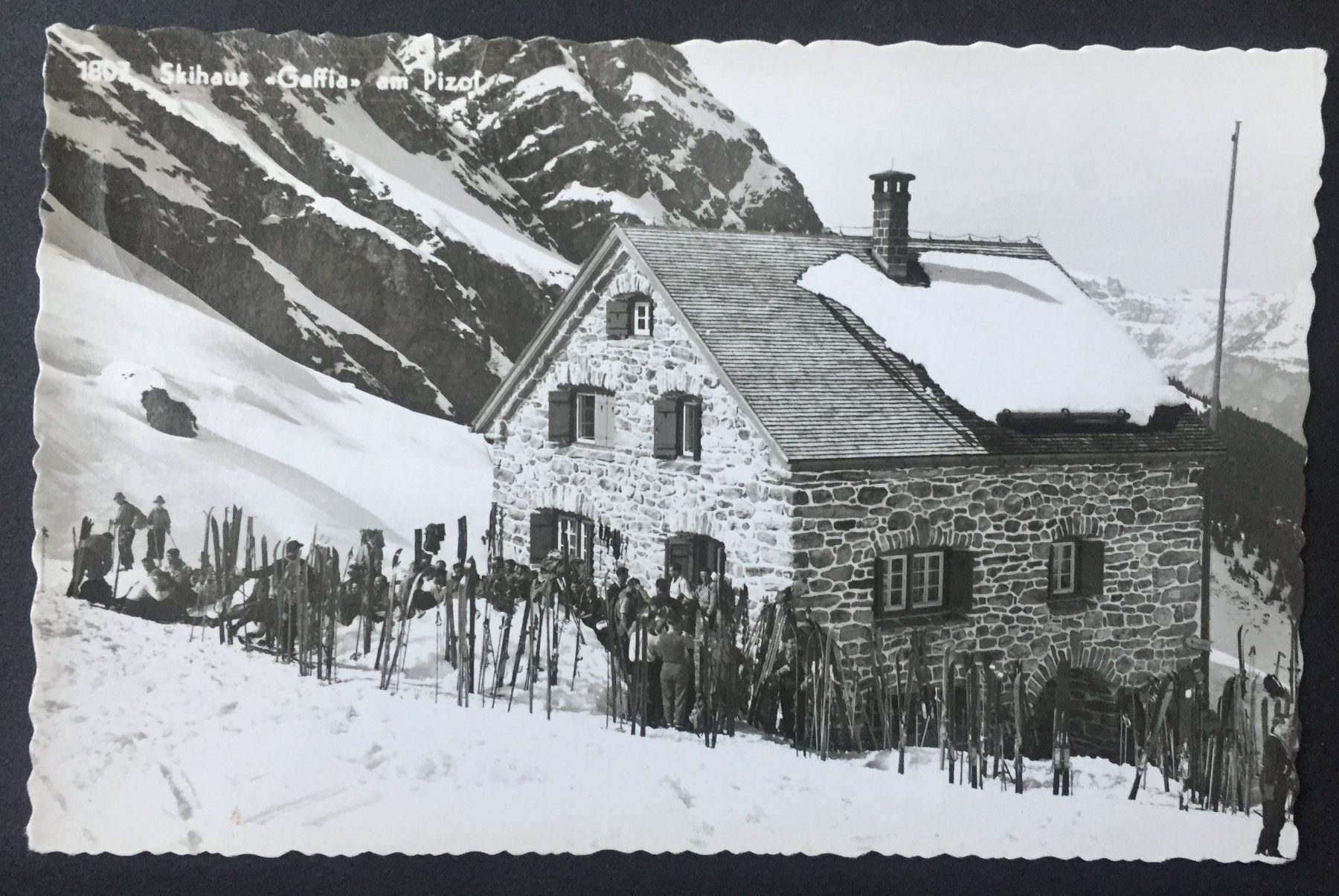 Cartoline postali: WANGS Pizol Skihaus Gaffia animée – Usato da Jona venduto da philajona