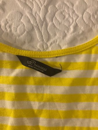 PRINCESS trainerhose und t-shirt grösse 34/36 gelb-weiss