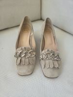 Day Damenschuhe Grösse 37 1/2 beige Wildleder mit Kette