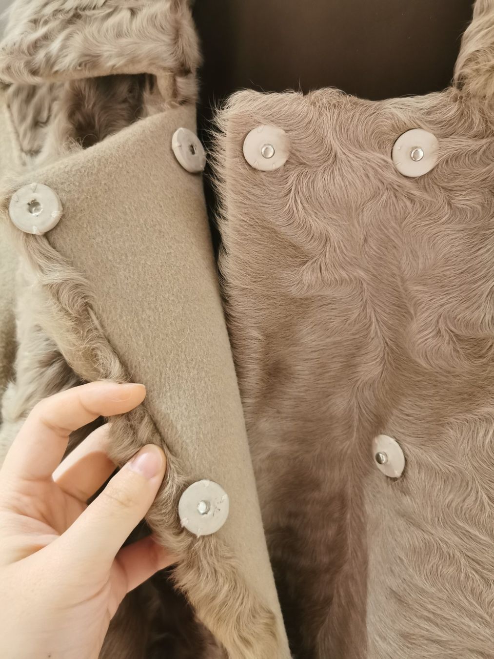 Cappotti: DIEGO IT42/S Lamb Fur Wool & Cashmere Coat – Nuovo (secondo la descrizione) da Spreitenbach venduto da Catticoooorn 3