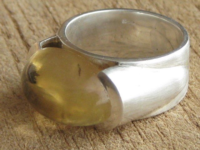 Anelli: Vintage Ring Silber 925 Citrin / Gr. 57 – Usato da Ermatingen venduto da Decovin 4