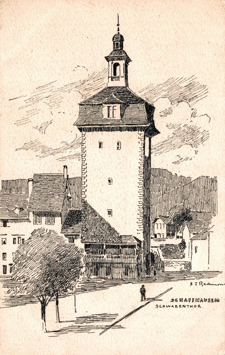 Cartoline postali: Schaffhausen. Schwabenthor – Usato da Bronschhofen venduto da Astore