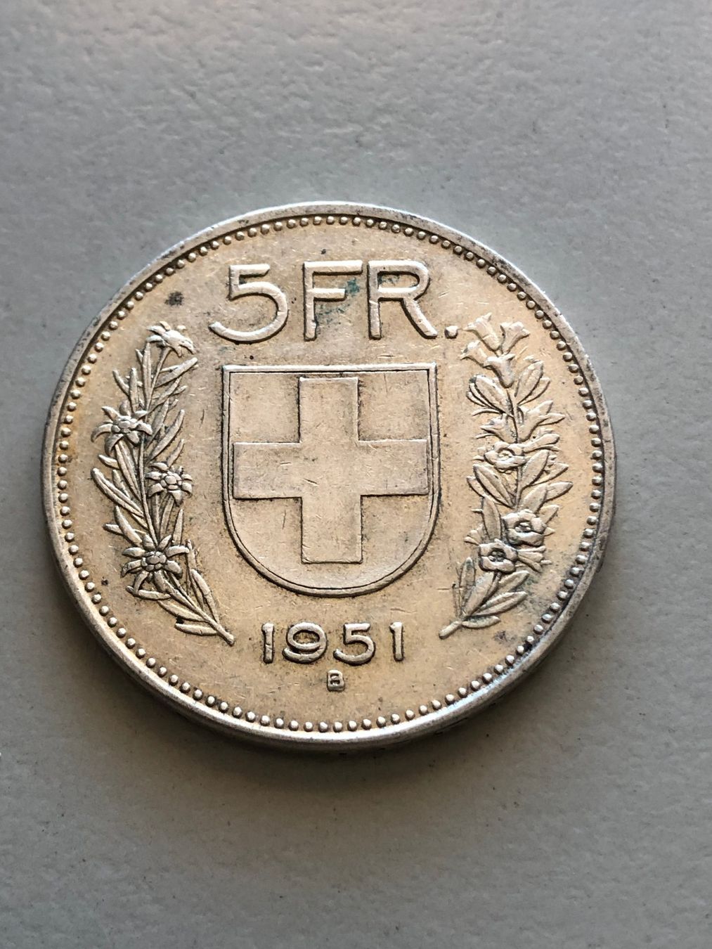 Tutti le monete: 5 Fr. 1951 – Usato da Schötz venduto da Odpa