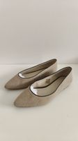 Beige Linen Ballerinas flat sz 37 by 8 from YOOX