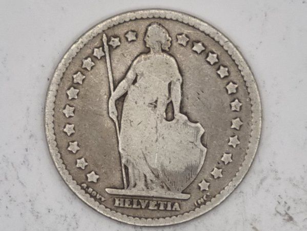 Alle Münzen: 1 FR 1876 – Gebraucht aus Bure von chap981 1