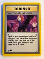 Team Rocket's Evil Deeds 1st (unc.)Neo Destiny -MINT- ab 1.-