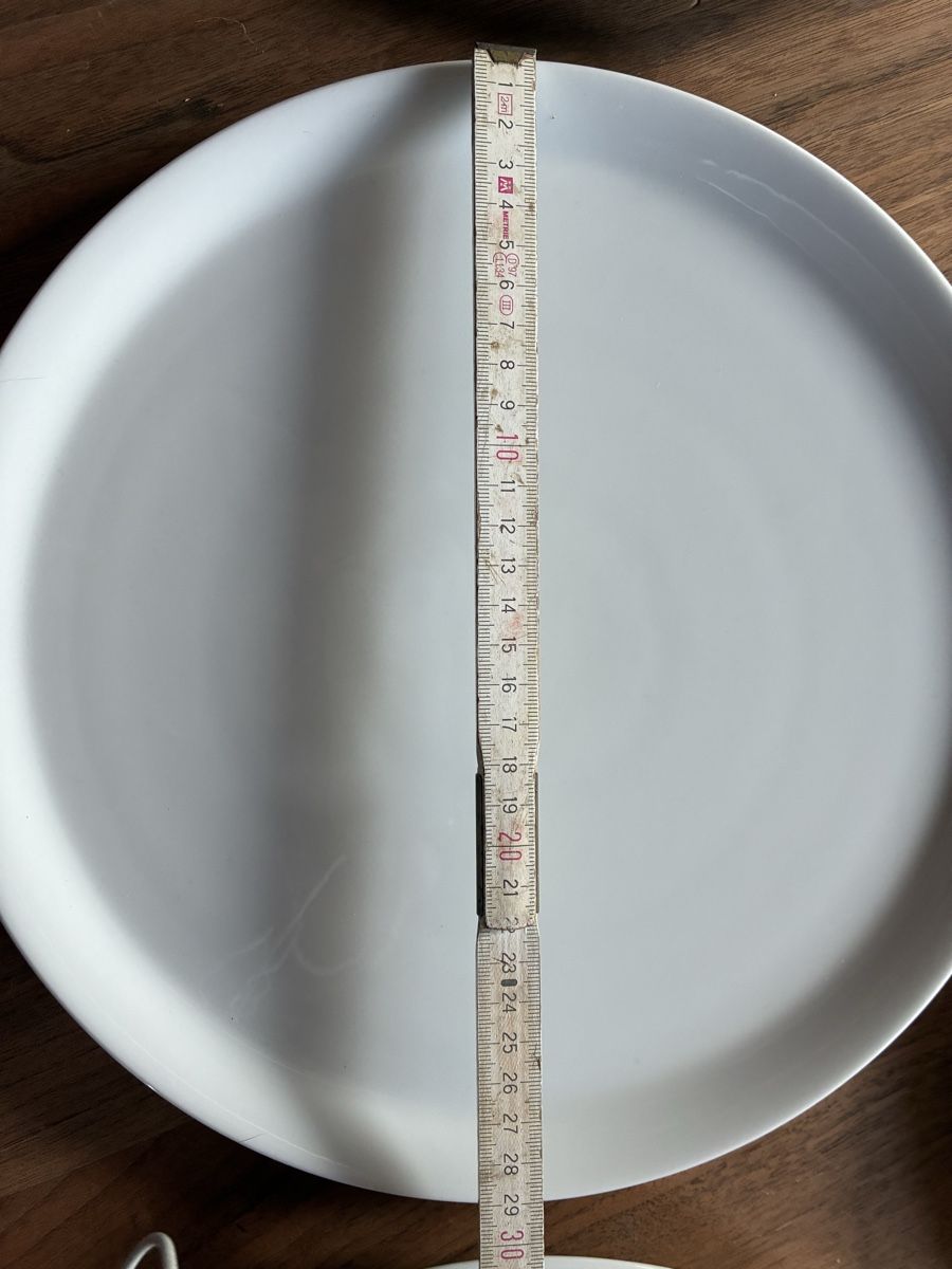 Piatti: 6 Pizzateller, flach, weiss, Durchm. 29cm, Top Zustand – Usato da Rüeggisberg venduto da pstuebi 1