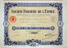 Société Foncière de l'Etoile SA, Paris - 1927