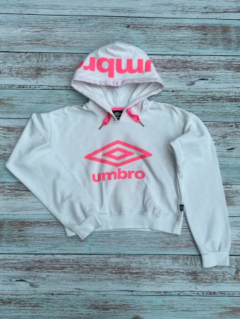 🌺 UMBRO Hoodie weiss neonpink Gr 134/140 🌺