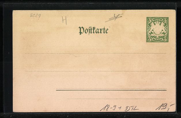 Cancelleria postale: Litho Regensburg, Generalversammlg. Bayr – Usato da Berlin venduto da bartko-reher 1