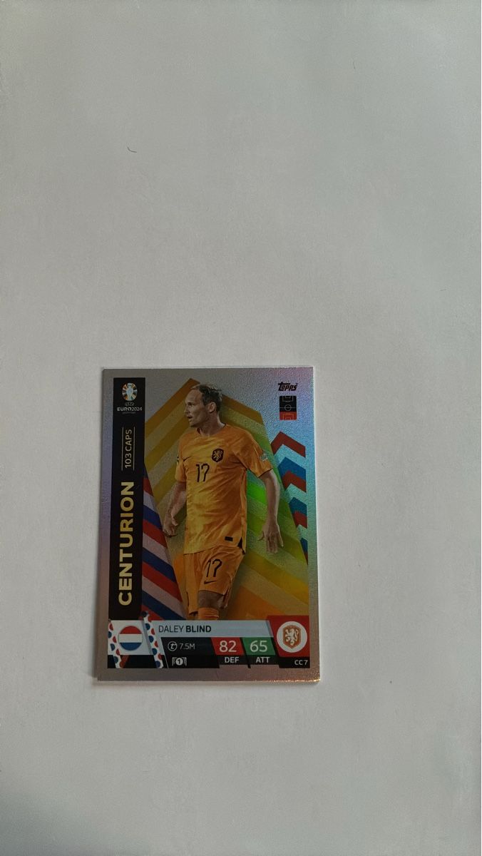 Topps Carte collezionabili: Topps Netherlands Daley Blind 17 CC7 – Usato da Biel/Bienne venduto da Vanni55