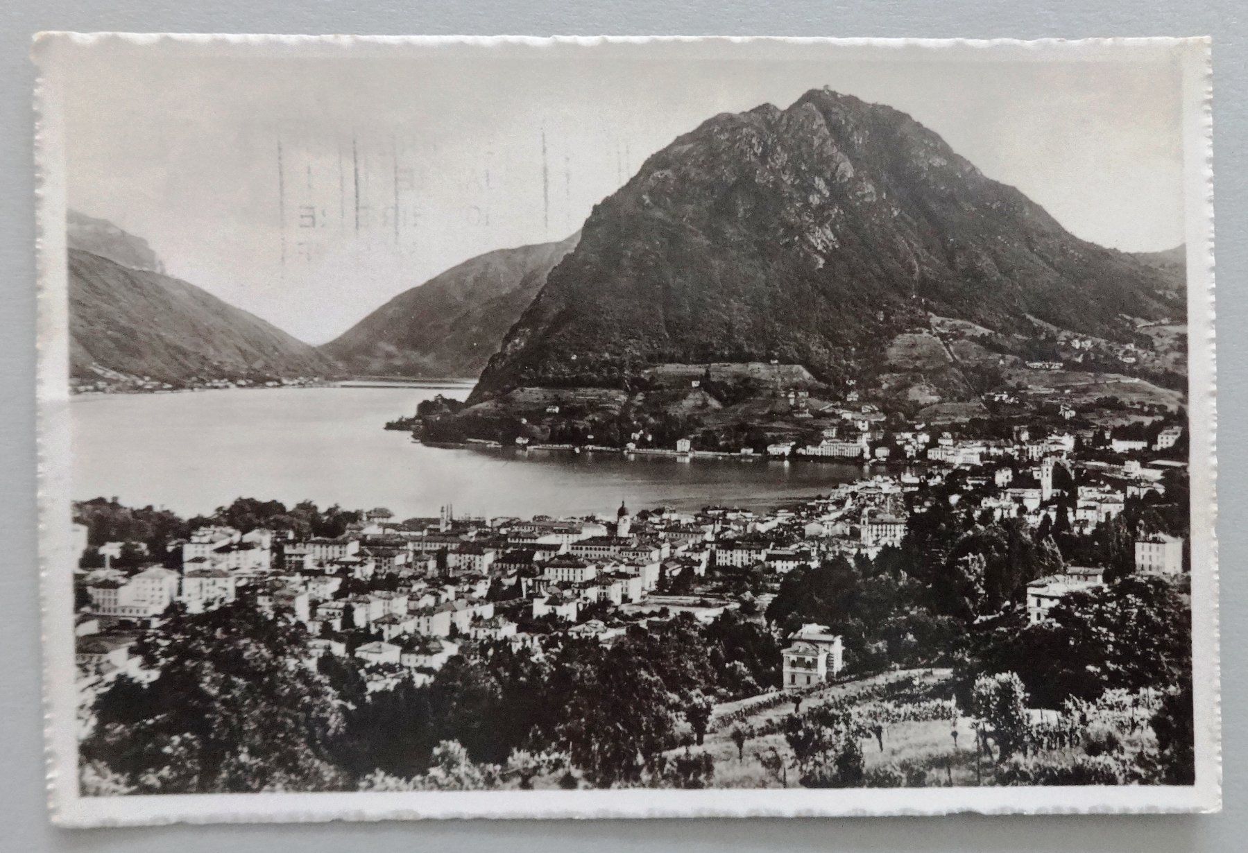 Ansichtskarten: Lugano e Monte San Salvatore – Gebraucht aus Fétigny von Billy2miny
