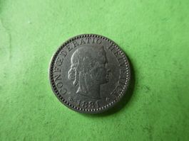 Schweiz 1881,  20 Rappen