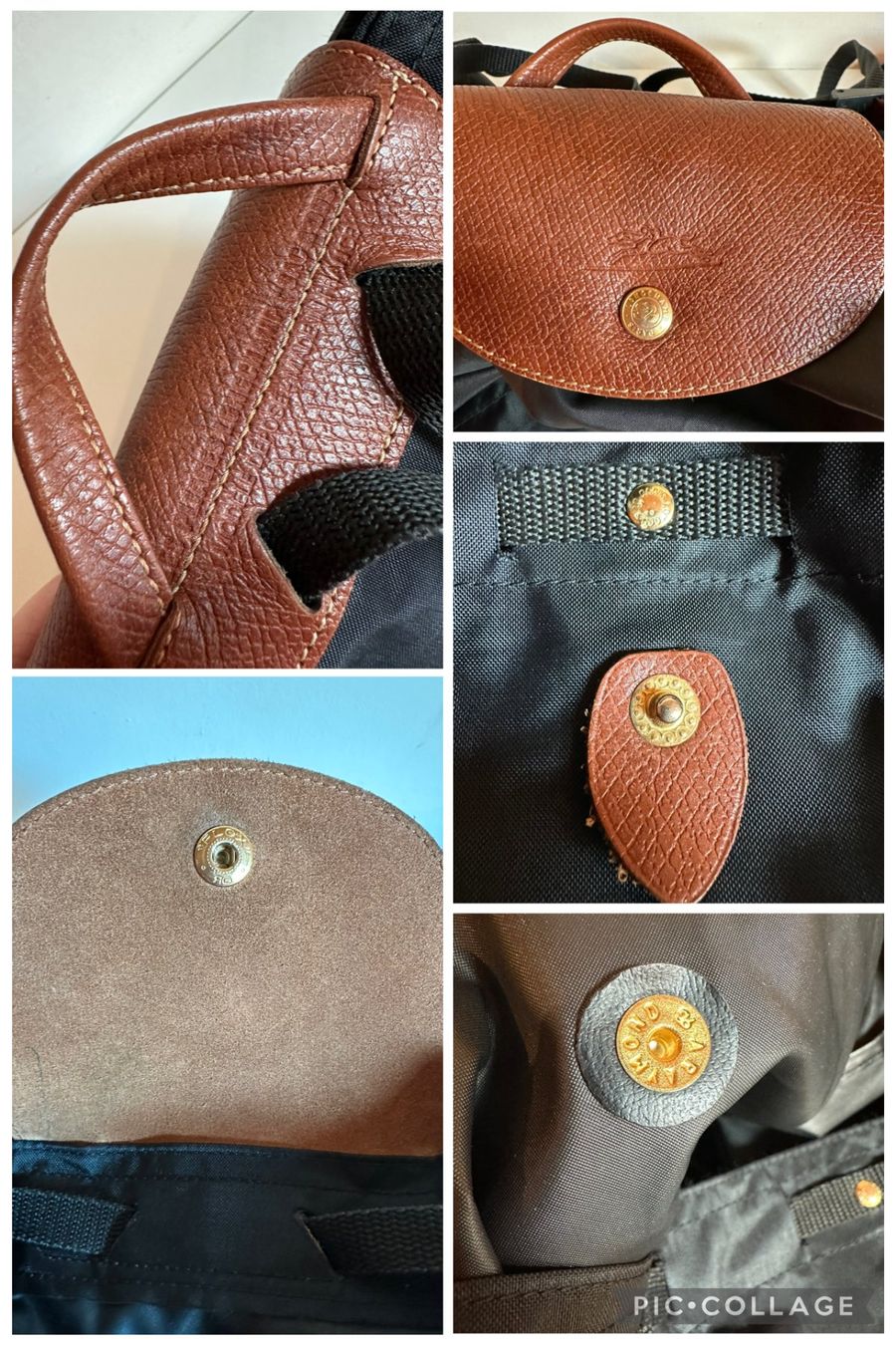 Zaini: Longchamp Sac à dos Pliage noir – Usato da Bernex venduto da euma1976 6