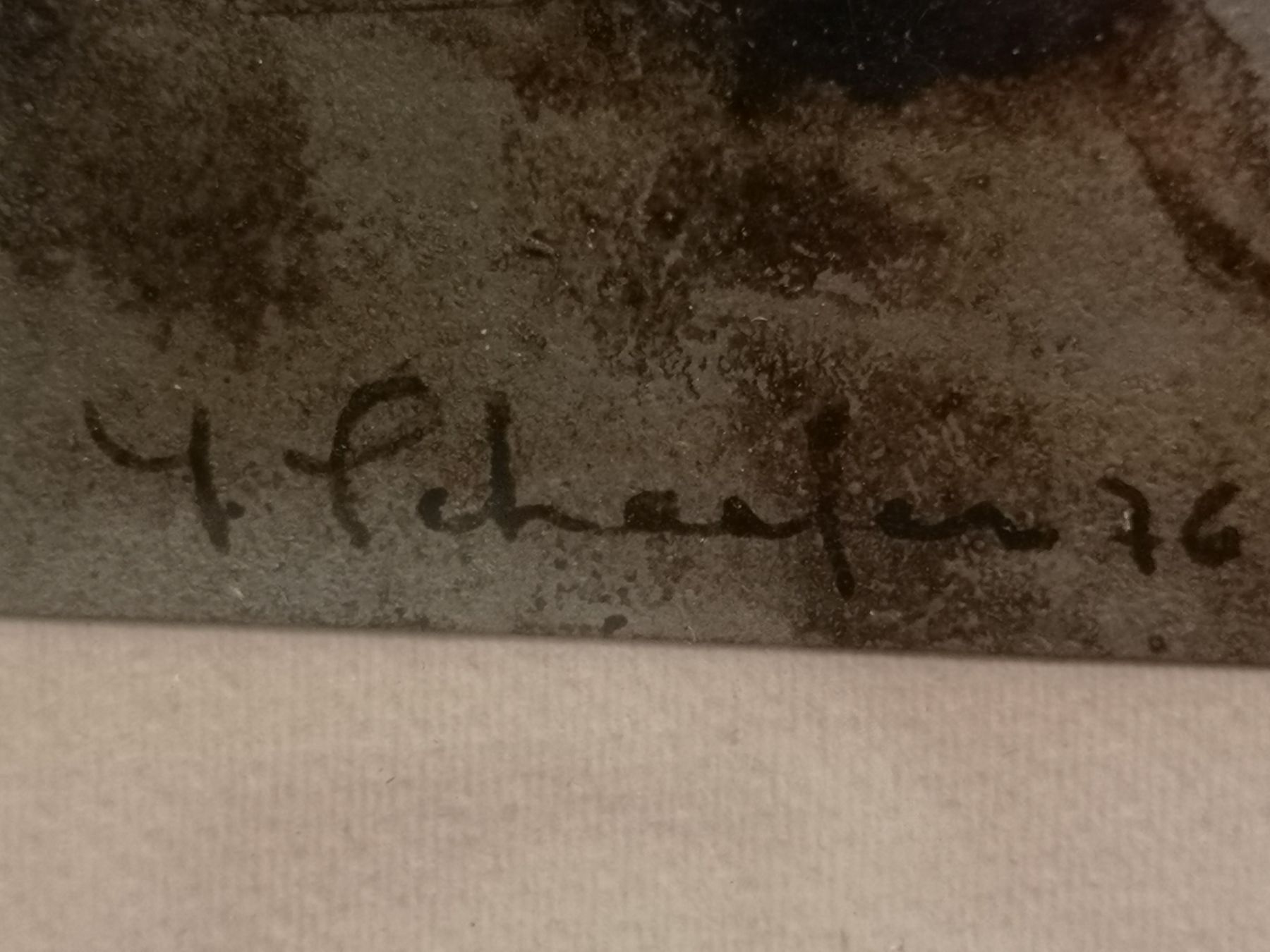 Gemälde: Peinture originale signée et datée 76 – Gebraucht aus Genève von Qanil77 2