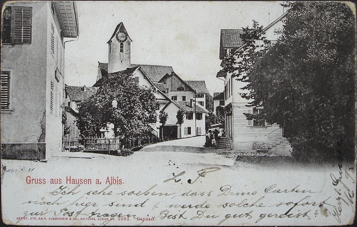 Cartoline postali: Gruss aus HAUSEN AM ALBIS – Usato da Jona venduto da philajona