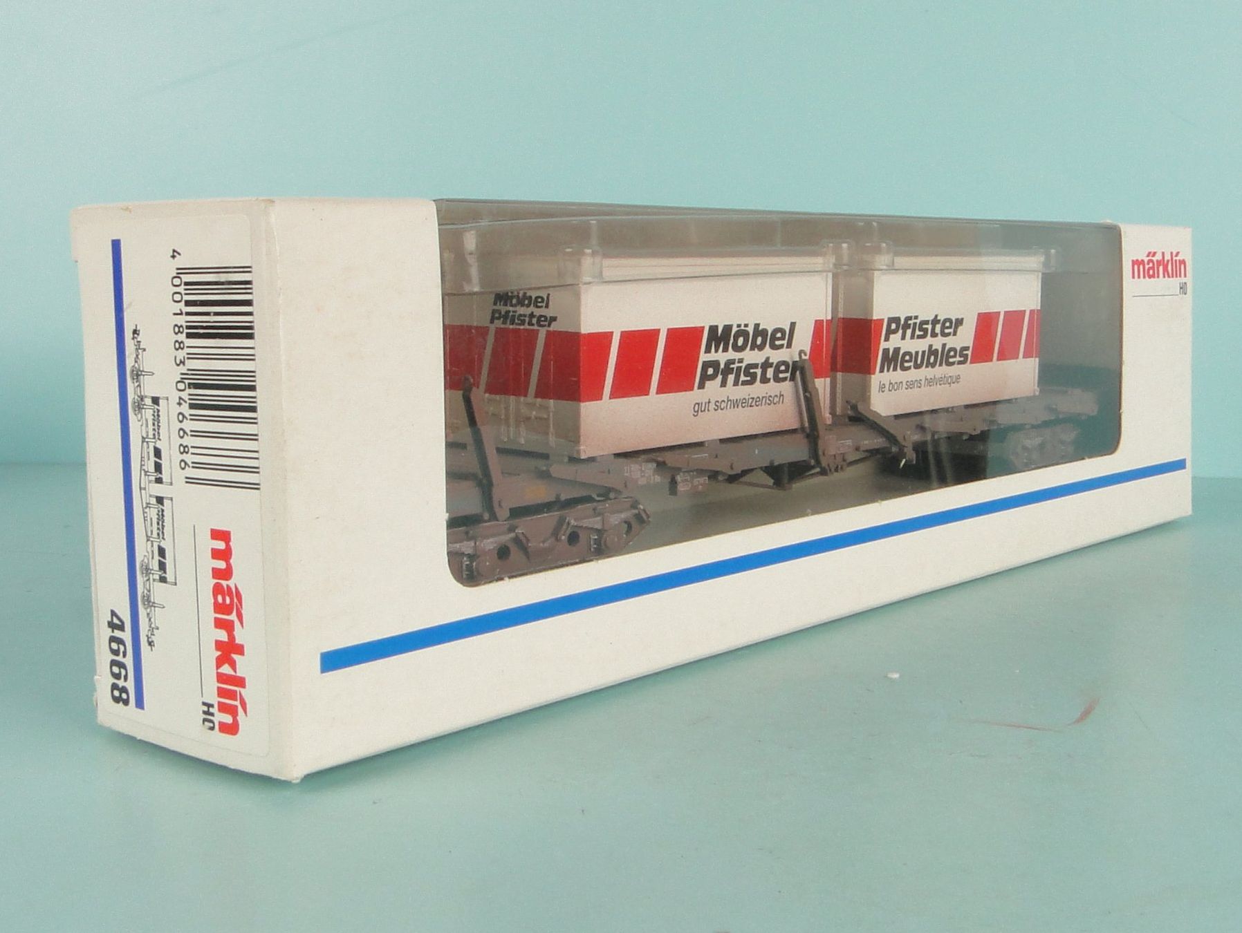 Märklin Modellini di ferrovie: Märklin 4668 H0 SBB Pfister Möbel – Usato da Bülach venduto da cann11 3