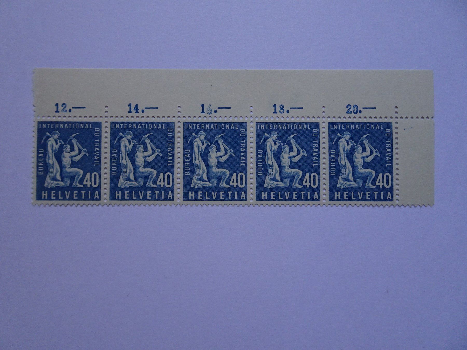 Tous les timbres: BIT 1956** – Neuf (Voir description) à Aadorf par Chnorli-Furz