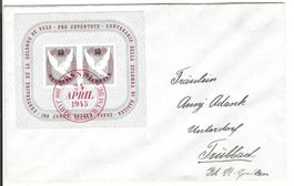 Basler Taube Block 1945 auf Brief