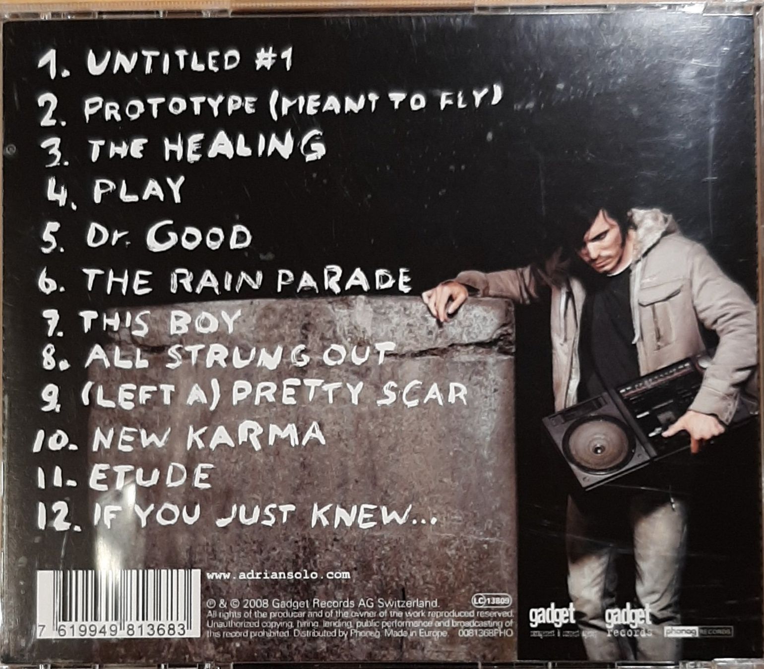 CD: Adrian Sieber - Adrian Solo, CH Pop Album 2008 – Usato da Amriswil venduto da Celini3 1
