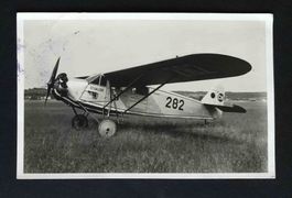 AK Flugzeug St. Gallen Comte AC-8 CH 282 Militärsache