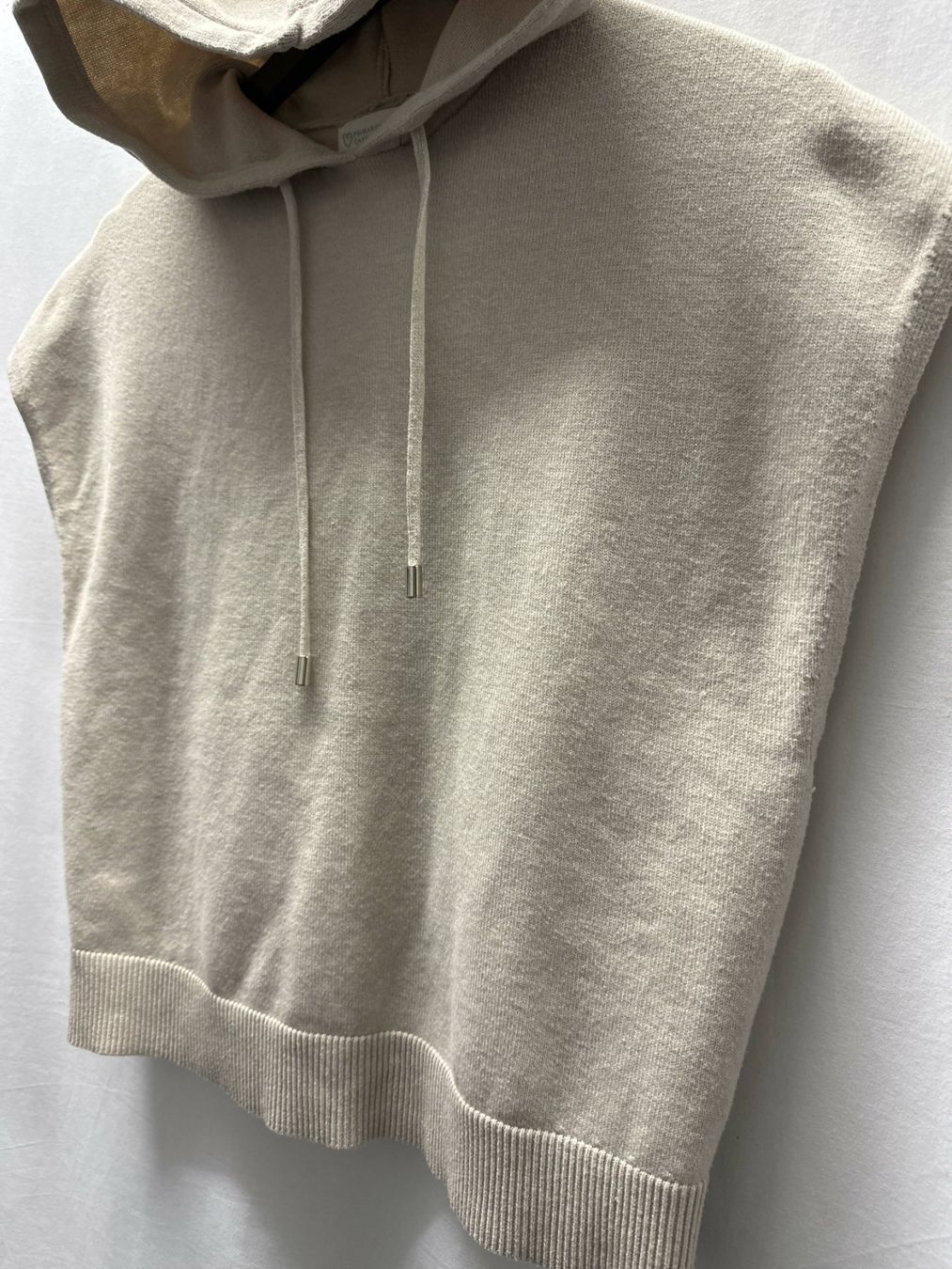 Maglioni & Felpe: Pullunder Beige Creme Kapuzen T-Shirt Ärmellos Gr. S – Nuovo e nell'imballaggio originale da Sarmenstorf venduto da taosun1 2