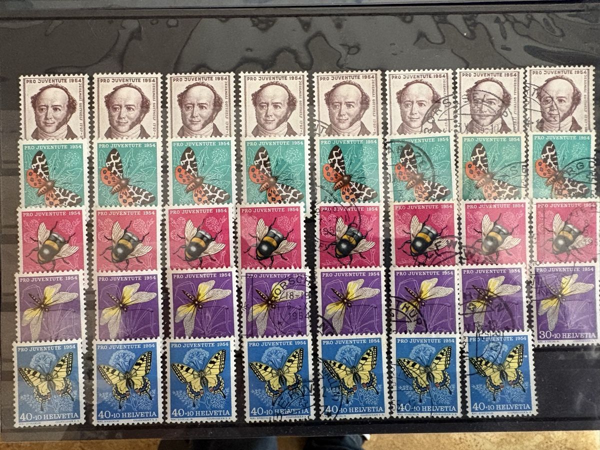 Tutti i francobolli: Pro Juventute 1947-1955 postfrisch/gestempelt – Usato da Steckborn venduto da heg_sd2b 8