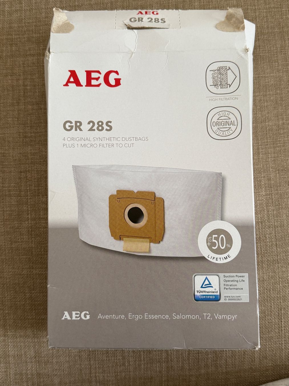 Sonstiges für Haushalt & Wohnen: AEG GR 28S Staubsaugerbeutel 4 Stk.+1 Mikrofilter Neu – Gebraucht aus Winterthur von ksu_md2k