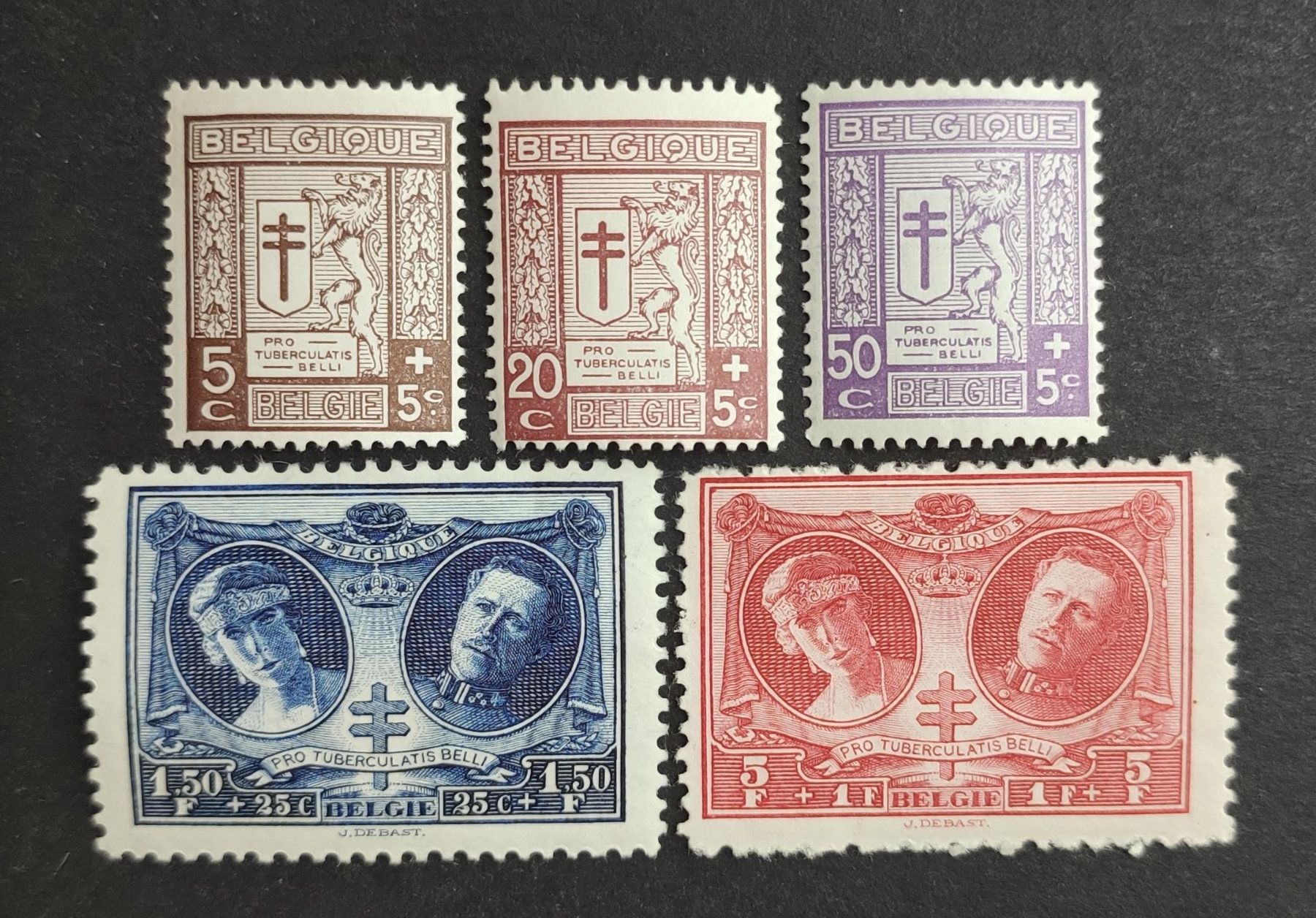Tutti i francobolli: Belgien 1926, Satz ungestempelt – Usato da Wil SG venduto da Zazal