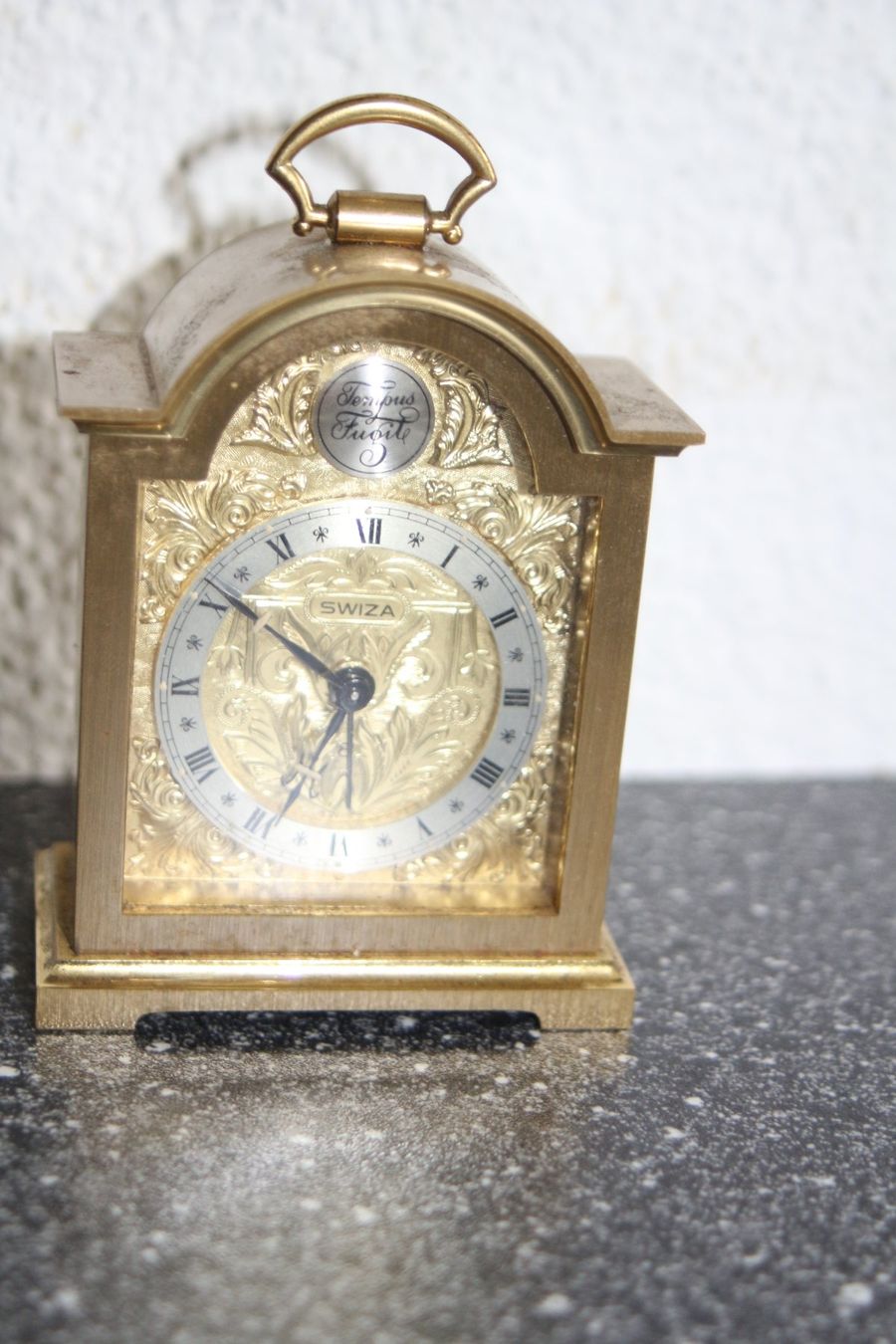 Swiza Orologi da terra & Orologi da parete: Reiseuhr Messing mit Wecker Läuft – Usato da Benglen venduto da polli77 4