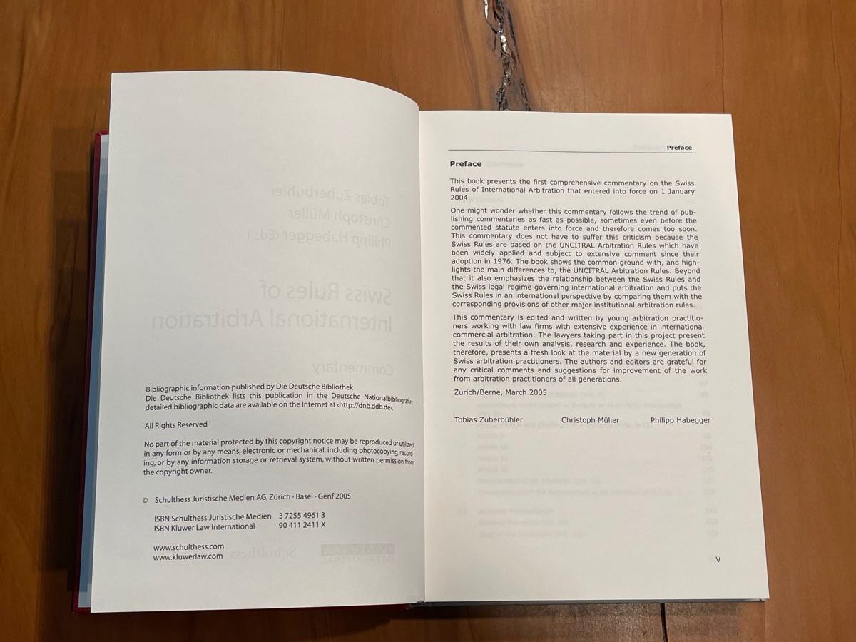 Bücher: Swiss Rules of International Arbitration, Commentary – Gebraucht aus Volketswil von doughboy 4