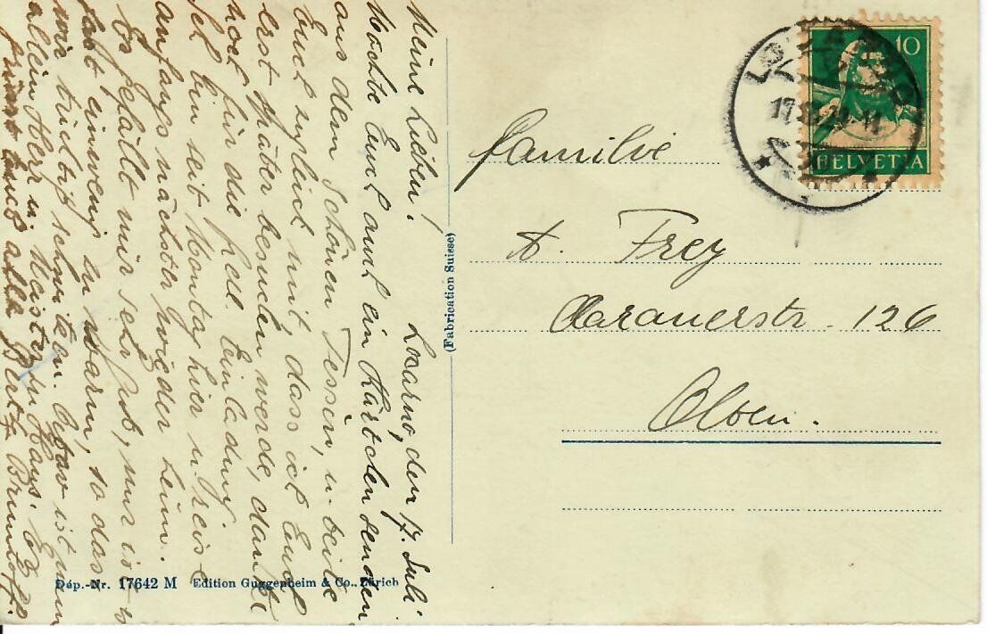 Cartoline postali: Locarno – Usato da Hochdorf venduto da Ziegel-16 1
