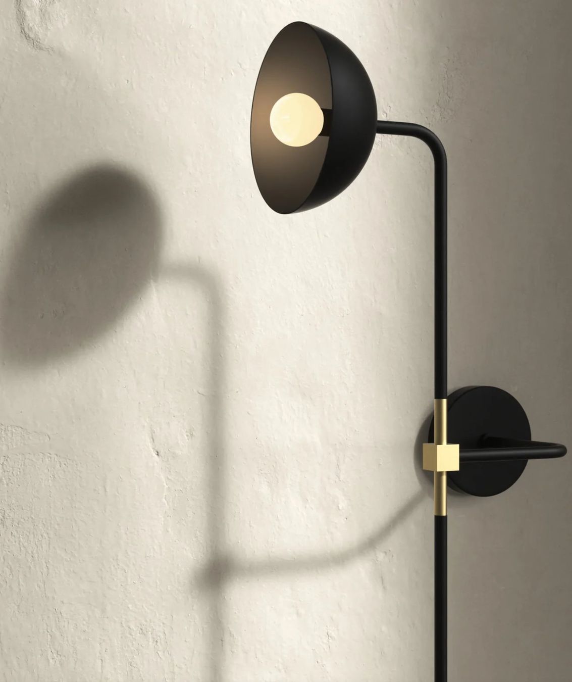 Lambert Lampen: Lambert & fils - Beaubien Double Shade Wall lamp – Gebraucht aus Horn von Ruf_Des 1