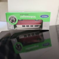1:60 Welly Volkswagen VW Bus Samba Rot Weiss Neu in OVP