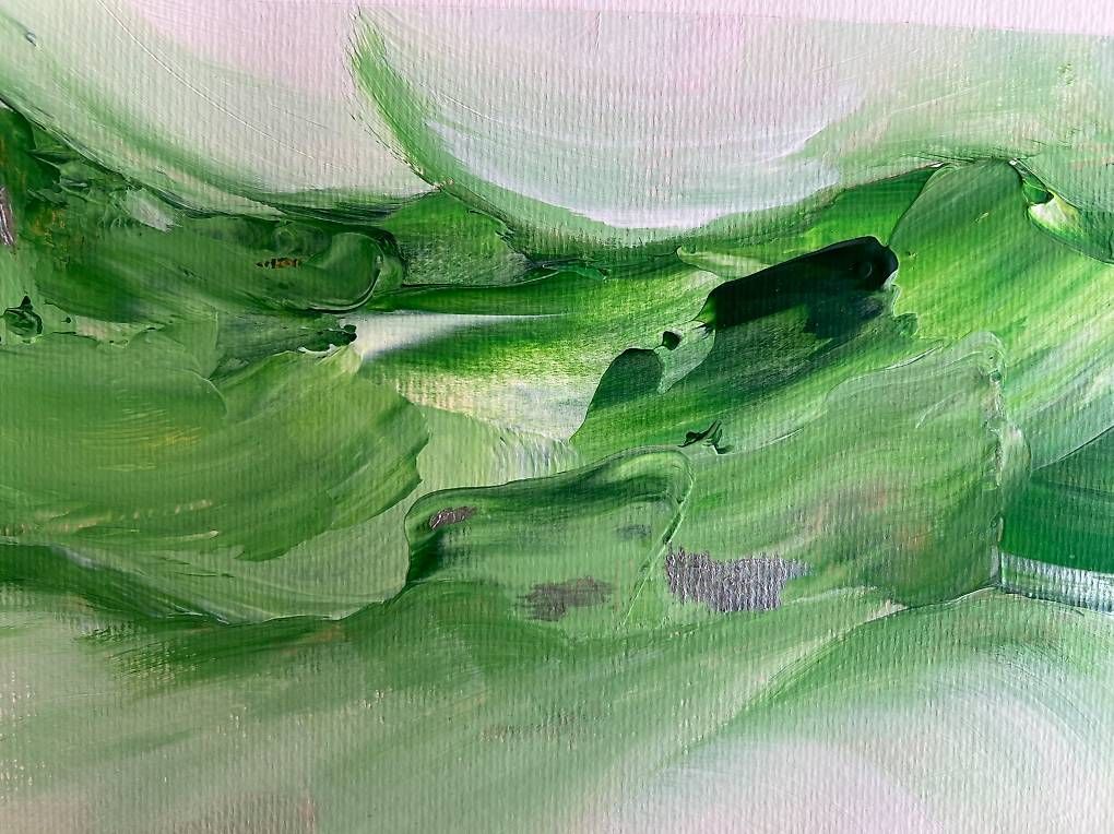 Dipinti: Acrylbild 20x60cm grün – Nuovo e nell'imballaggio originale da Urdorf venduto da manuela4 2