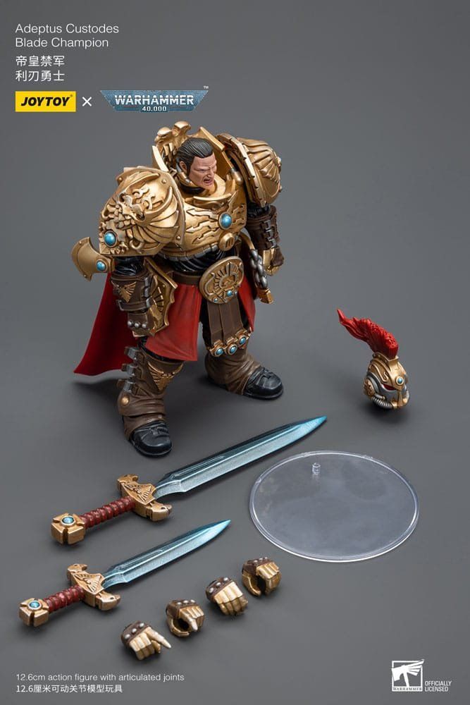Statuette: Warhammer 40k 1/18 Adeptus Custodes Blade Champion 12 cm – Nuovo e nell'imballaggio originale da St-Imier venduto da ATTAKSHOP 1