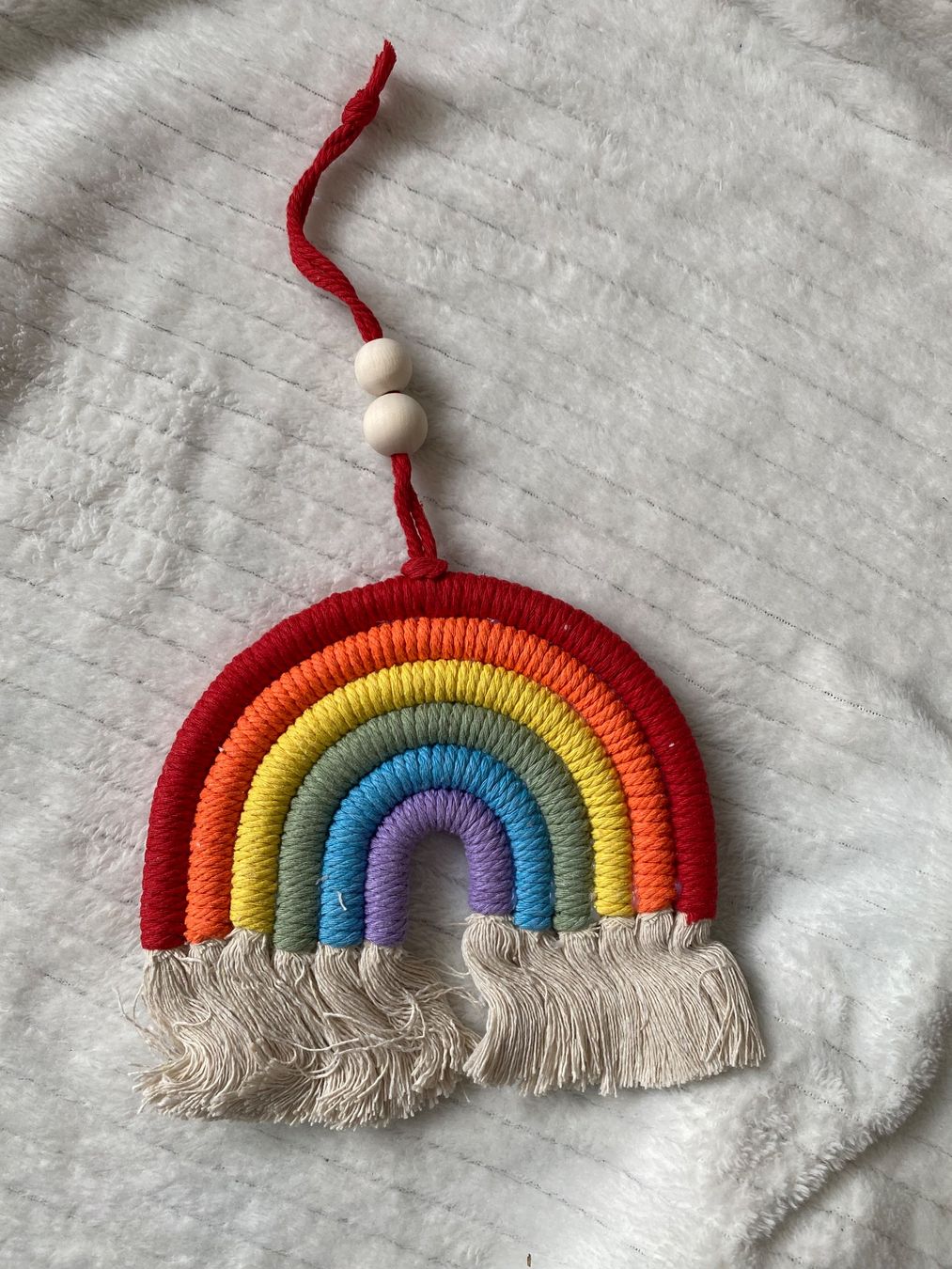 Tutte le decorazioni: Handgemachtes Makramee-Regenbogen-Mobile, 7 Farben, Frühl... – Nuovo (secondo la descrizione) da Trachslau venduto da M_Schmid81 1