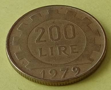 Tutti le monete: 200 Lire Münze - Itlalien 1979 – Usato da Walenstadt venduto da Numis68 3