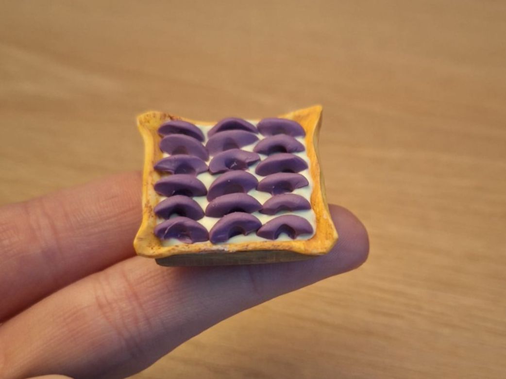 Case e mobili per bambole: Handmade Zwetschgenwähe – Nuovo (secondo la descrizione) da Zürich venduto da HandmadeTinyFood 4
