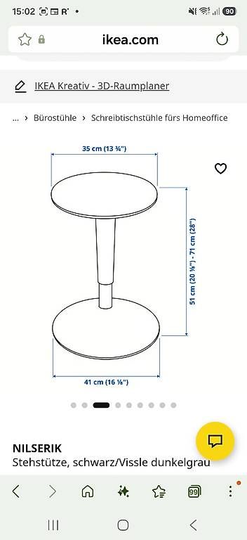 Hocker: Stehstütze Ikea – Gebraucht aus Grenchen von pici04