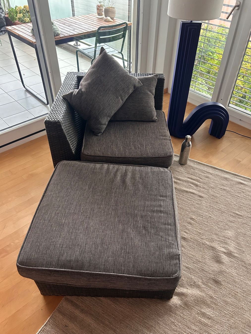 Divani: 5-teilige Gartenlounge Lounge grau – Usato da Zug venduto da _B.Sch 1