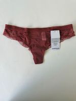 Spitzenstring PASSIONATA, Grösse 38, Rostbraun  1 Stück