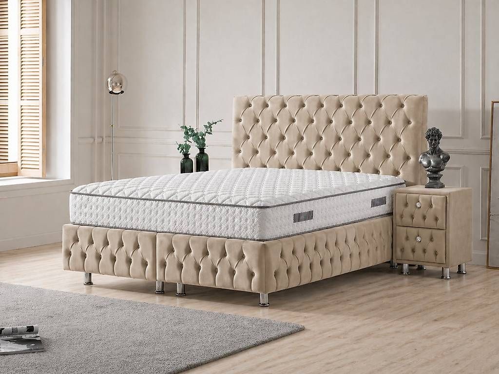 Letti: Boxspringbett Milano mit Matratze – Usato da Emmenbrücke venduto da Fabrikverkauf 1